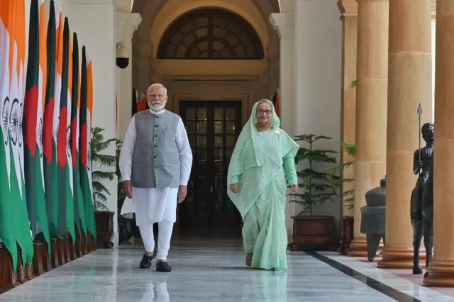শেখ হাসিনা ও নরেন্দ্র মোদি