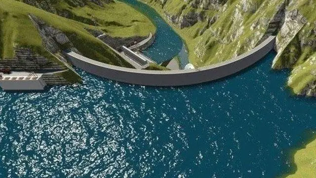 बूढीगण्डकी जलविद्युत् आयोजनाको जलाशय र बाँध देखिने परिकल्पना