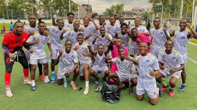 Ikipe ya DRC y'abatarengeje imyaka 17 yiteguraga kujya muri Cameroun mu mikino y'amajonjora