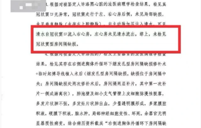 女兒的驗屍報告。