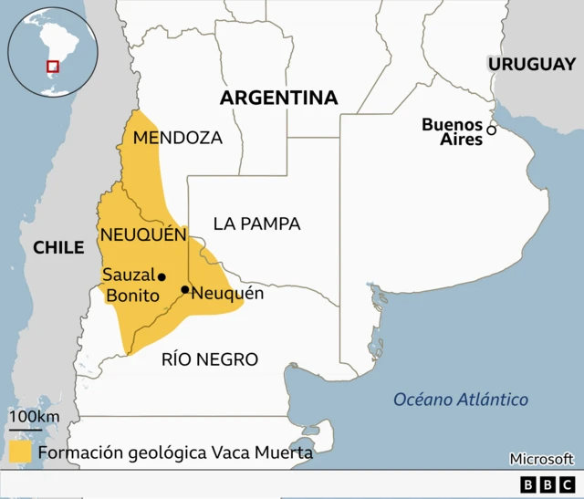 Mapa de Sauzal Bonito