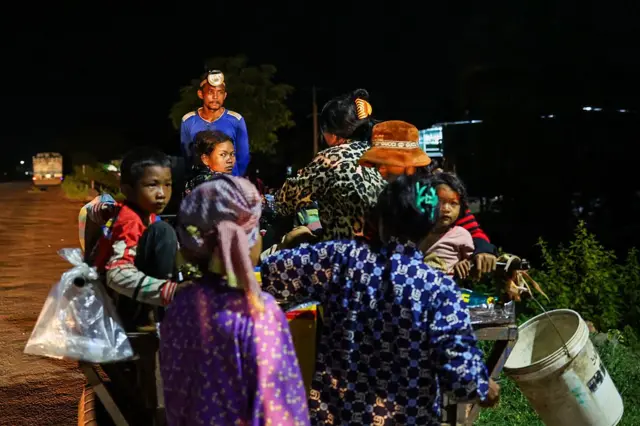 ထိုင်း-ကမ္ဘောဒီးယား တိုက်ပွဲကြောင့် တိမ်းရှောင်ကြရသူတွေ