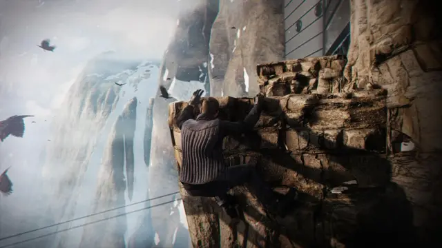 Uma captura de tela de ação do novo jogo de escalada de espiões de Bond
