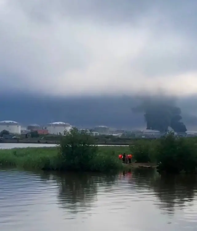 горящий терминал