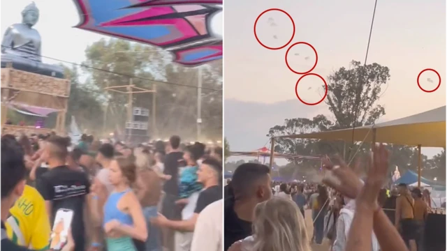 Screengrabs taken from one video of one festival for Israel