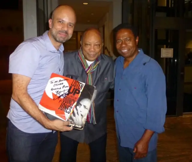 Oscar Rodrigues Alves (diretor do filme), Quincy Jones e Paulinho da Costa