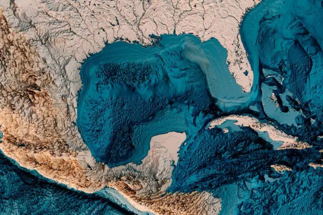 Mapa del Golfo de México