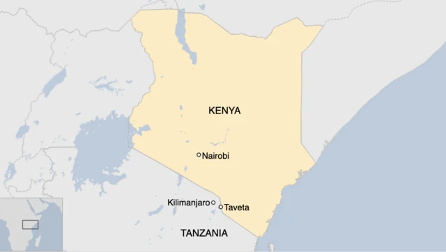 Kenya map