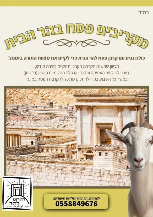 صورة متداولة لجماعة يهودية تدعو لتقديم القرابين في باحات الحرم 