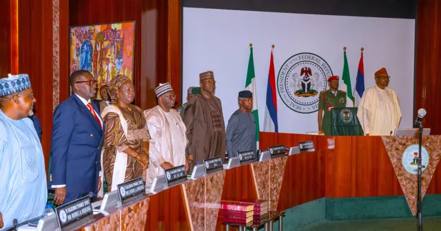Shugaba Muhammadu Buhari da ministcoinsa 
