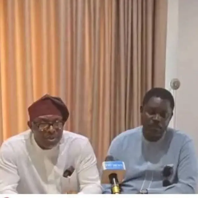 Sylvanus Nwankwo and Peter Abbey, members of di Rivers State House of Assembly 