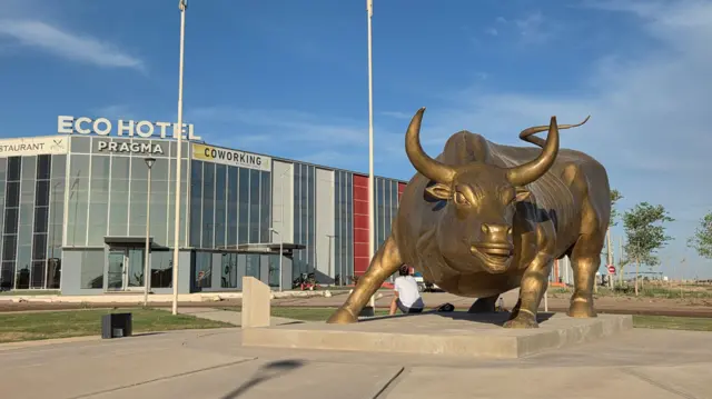 Copia del toro de Wall Street.