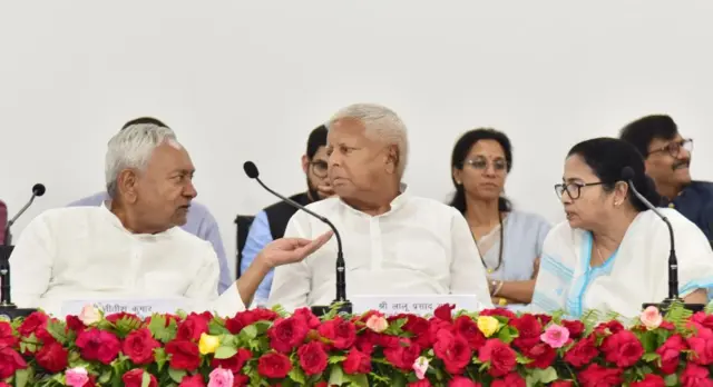 ममता बनर्जी, लालू यादव और नीतीश कुमार 