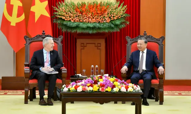 Tổng Bí thư Tô Lâm tiếp ông Ted Osius, Chủ tịch kiêm Tổng Giám đốc Hội đồng Kinh doanh Hoa Kỳ-ASEAN.