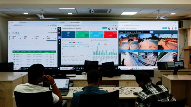 غرفة متابعة لسير العملية الانتخابية في الهند