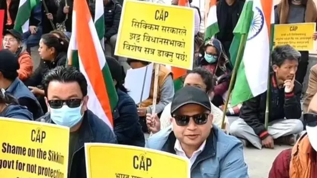 सिक्किमको प्रदर्शन 