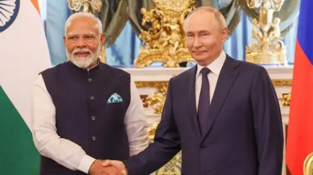 નરેન્દ્ર મોદી, વ્લાદીમીર પુતીન, બીબીસી