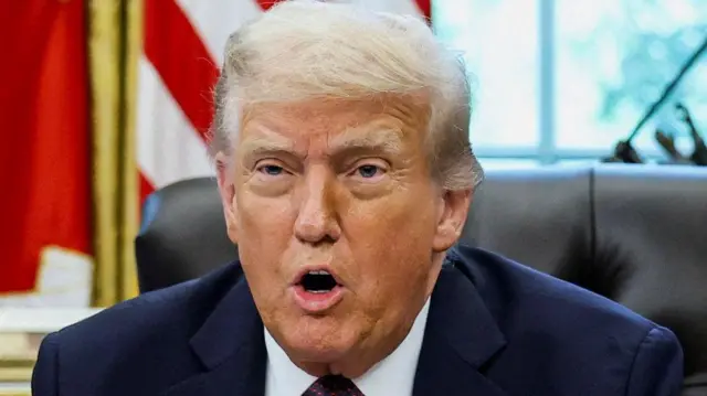 Donald Trump en el Despacho Oval.