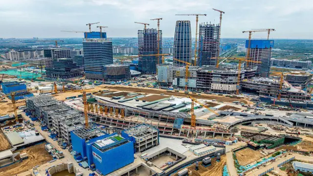 建設中的雄安新區