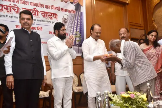 एकनाथ शिंदे, देवेंद्र फडणवीस आणि अजित पवार