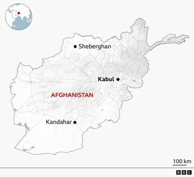 Peta Afghanistan.