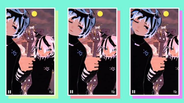 Ryan (de cabelo azul) e Sam (de cabelo rosa) no mundosites de betrealidade virtual