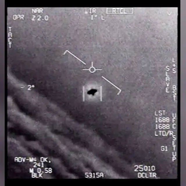 अमेरिकना संरक्षण मंत्रालयानं जाहीर केलेल्या व्हिडियोतलं दृश्य.