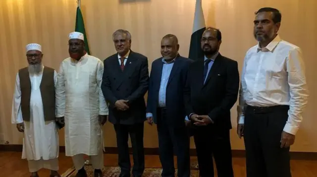 পাকিস্তানের উপ-প্রধানমন্ত্রীর সঙ্গে বাংলাদেশ জামায়াতে ইসলামীর প্রতিনিধি দল 