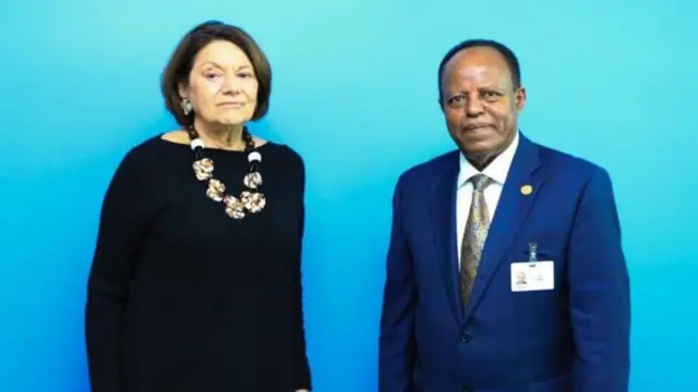 ኣምባሳደር ታየ ምስ ተሓጋጋዚት ዋና ጸሓፊ ሮዝመሪ