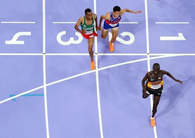 Dorgommii kana atileetii Ugaandaa Jooshuwaa Chepteegee 600m gaafa hafu saffisa dabalee riikardii Olompikii Qananiisaan galmeesse cabsuun injifate