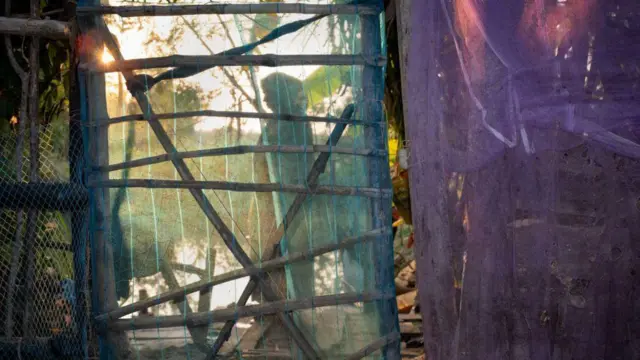 ఇంటి ముందున్న చెరువు