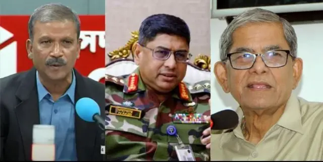 আসিফ নজরুল, ওয়াকার-উজ-জামান, মির্জা ফখরুল ইসলাম আলমগীর