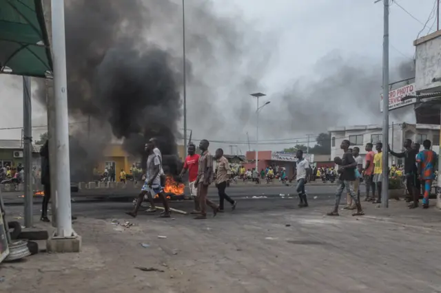Des manifestants à Cotonou en mai 2019 