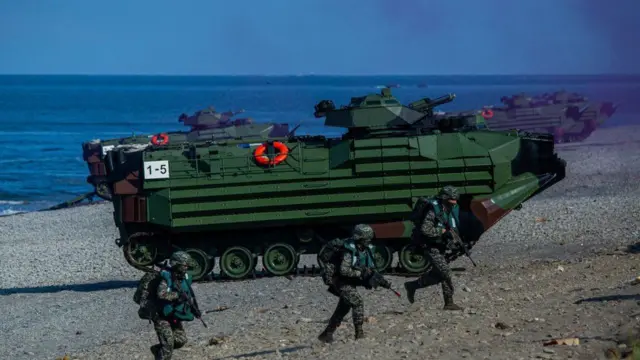 จีนเคยซ้อมรบยกพลขึ้นบกเมื่อเดือน ก.ค. มาแล้ว