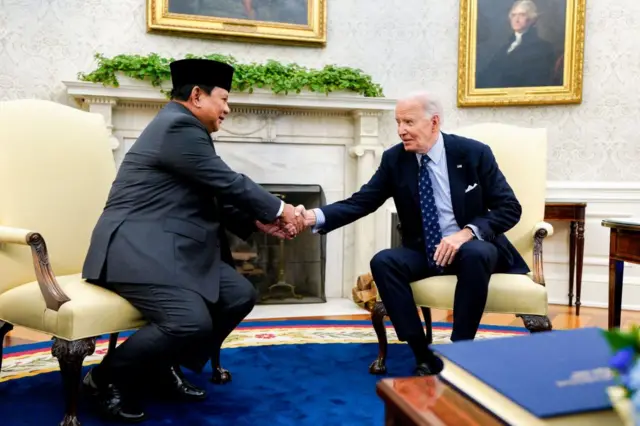 Prabowo Subianto dan Joe Biden