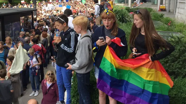 На шествии против "брексита" в Лондоне