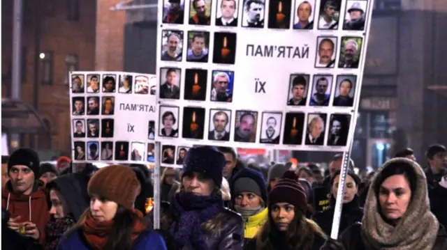 Акція пам'яті за загиблими на Майдані