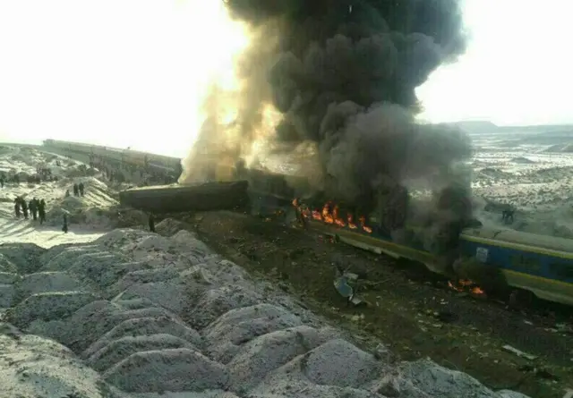 حادثه قطار در سمنان