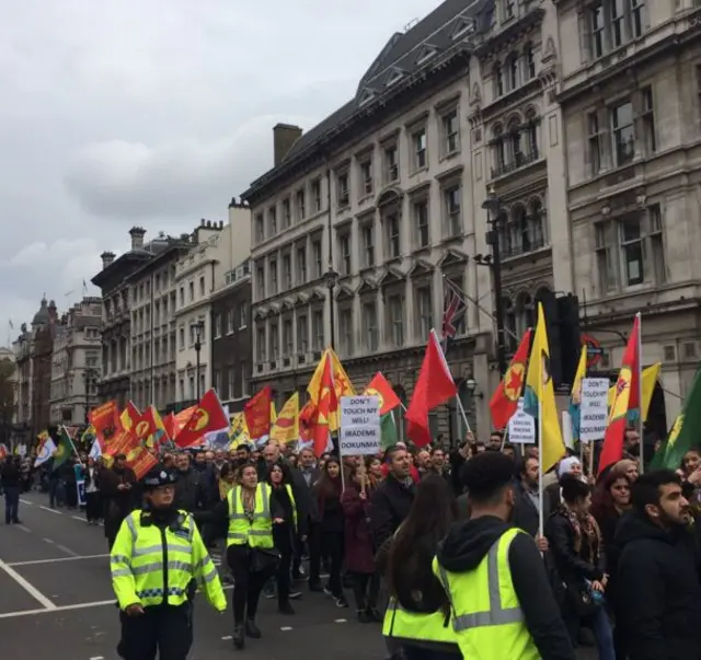 Londra'da protesto eylemi