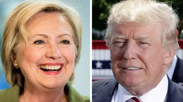 Hillary e Trump disputam eleições americanas