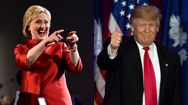 Clinton na Trump
