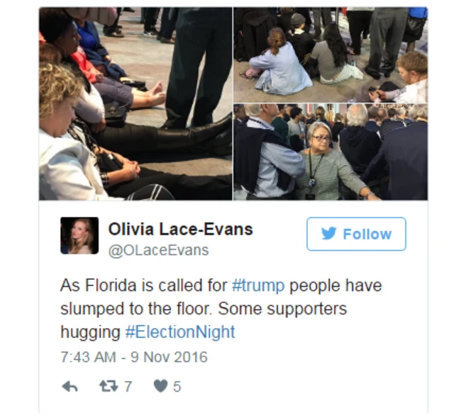 Hivi ndivyo Wamarekani walivyopokea matokeo ya uchaguzi mjini Florida