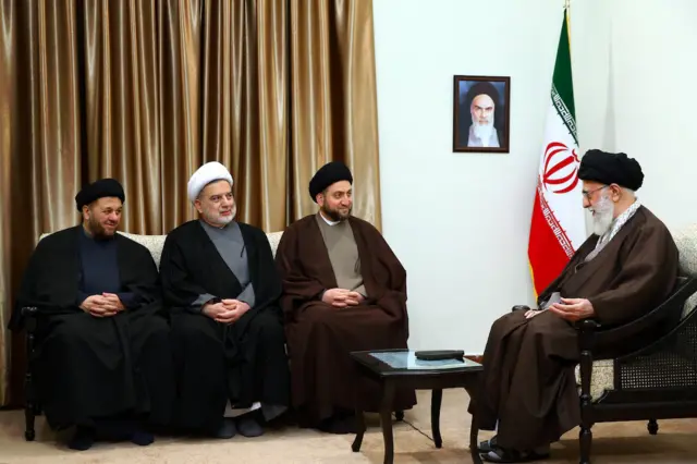 دیدار آیت‌الله خامنه‌ای با رئیس مجلس اعلای اسلامی عراق