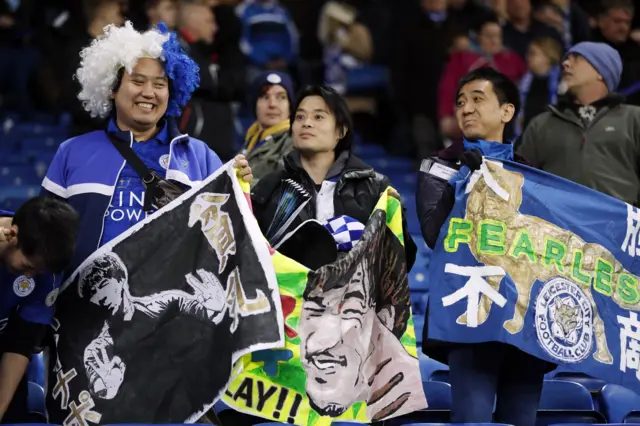 Болельщики "Лестера"