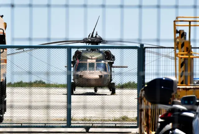 Turkish military helicopter