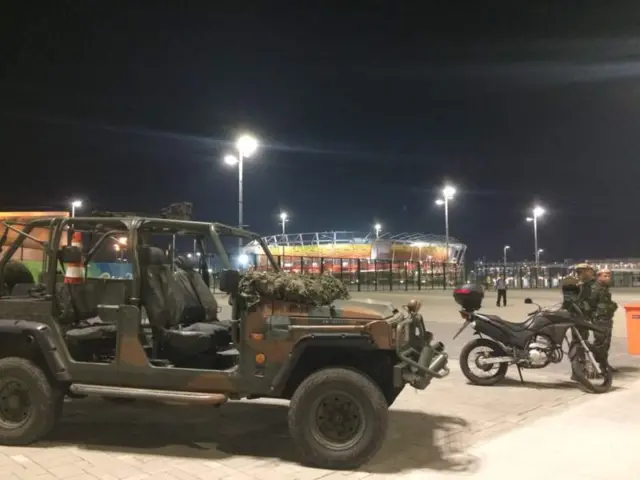 Militares no Parque Olímpico