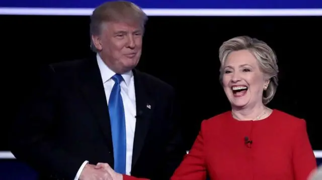 Clinton and Trump