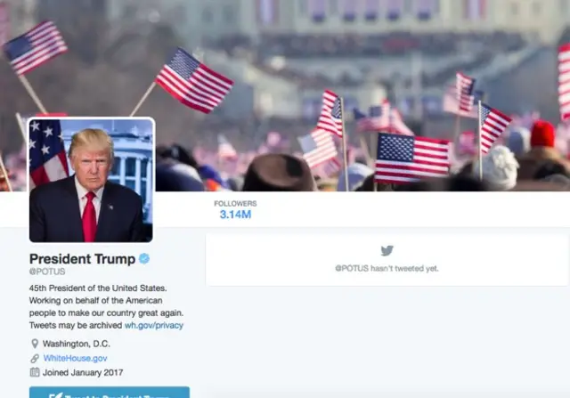 Доналд Трамп Twitter саҳифаси