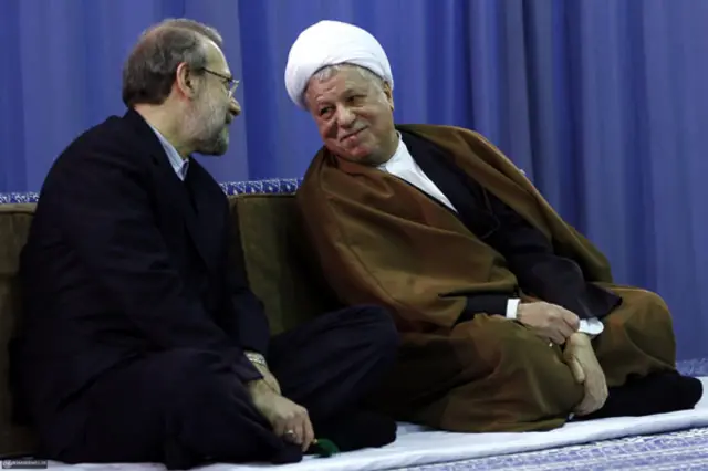 هاشمی رفسنجانی و لاریجانی