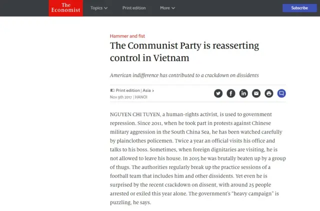 The Economist screenshot